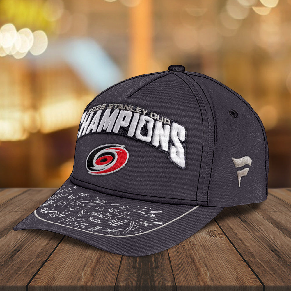 Carolina Hurricanes 2026 Stanley Cup Champions Cap Classic Cap – TMTHU6822