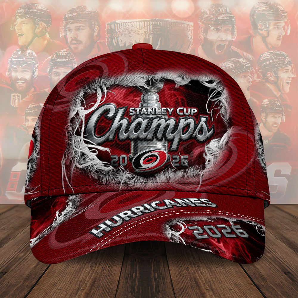 Carolina Hurricanes 2026 Stanley Cup Champions Classic Cap – TMTHU6843