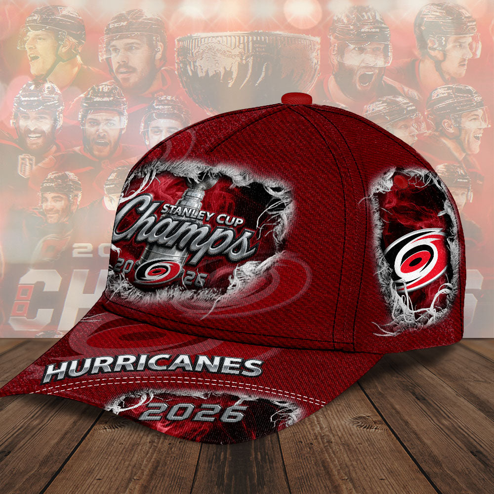 Carolina Hurricanes 2026 Stanley Cup Champions Classic Cap – TMTHU6843