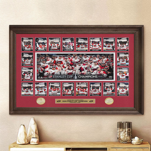 Carolina Hurricanes 2026 Stanley Cup Champions Rectangle Canvas With Inner Frame – TMTHU6824