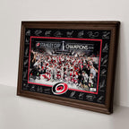 Carolina Hurricanes 2026 Stanley Cup Champions Rectangle Canvas With Inner Frame – TMTHU6826