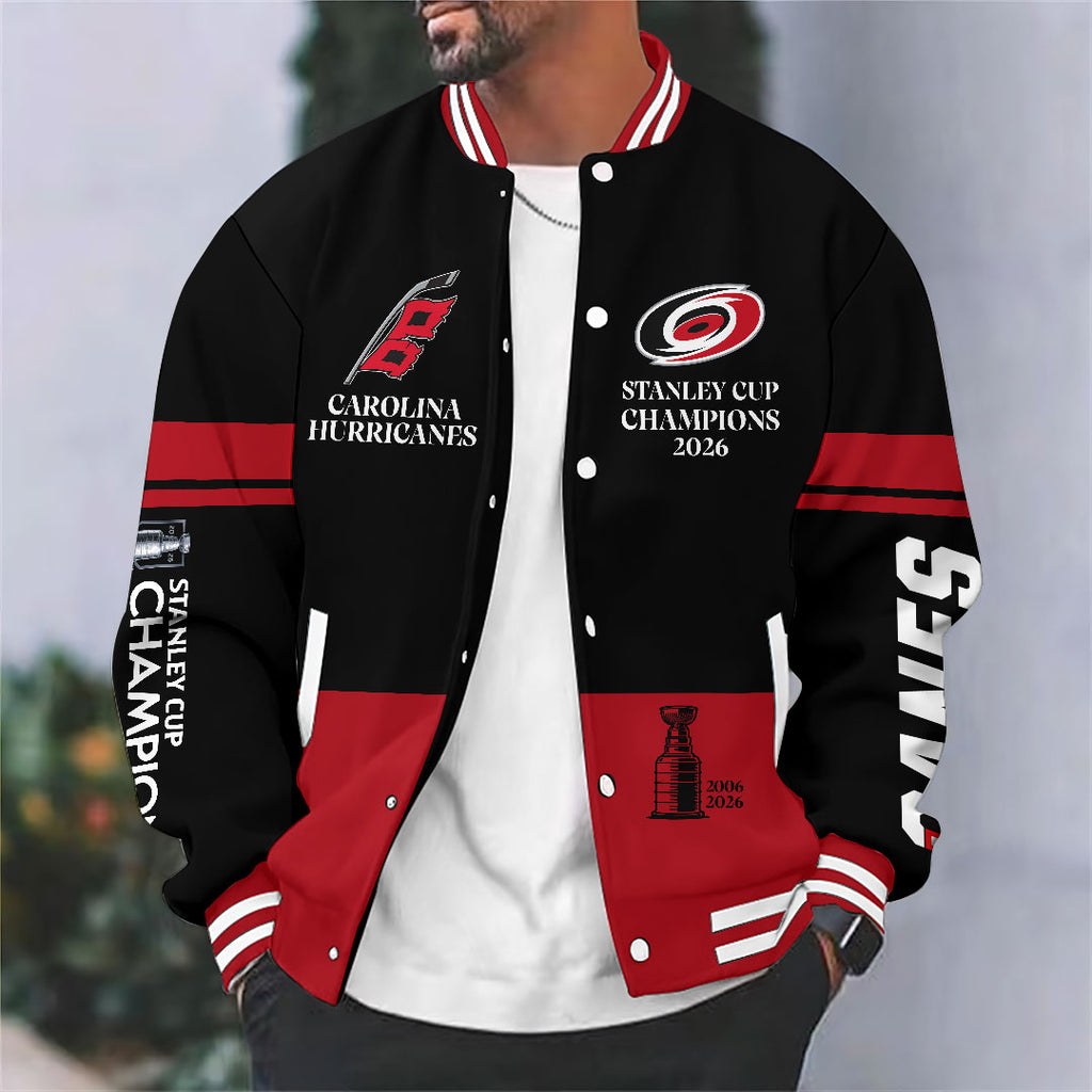 Carolina Hurricanes 2026 Stanley Cup Champions Varsity Jacket – HOATT18786
