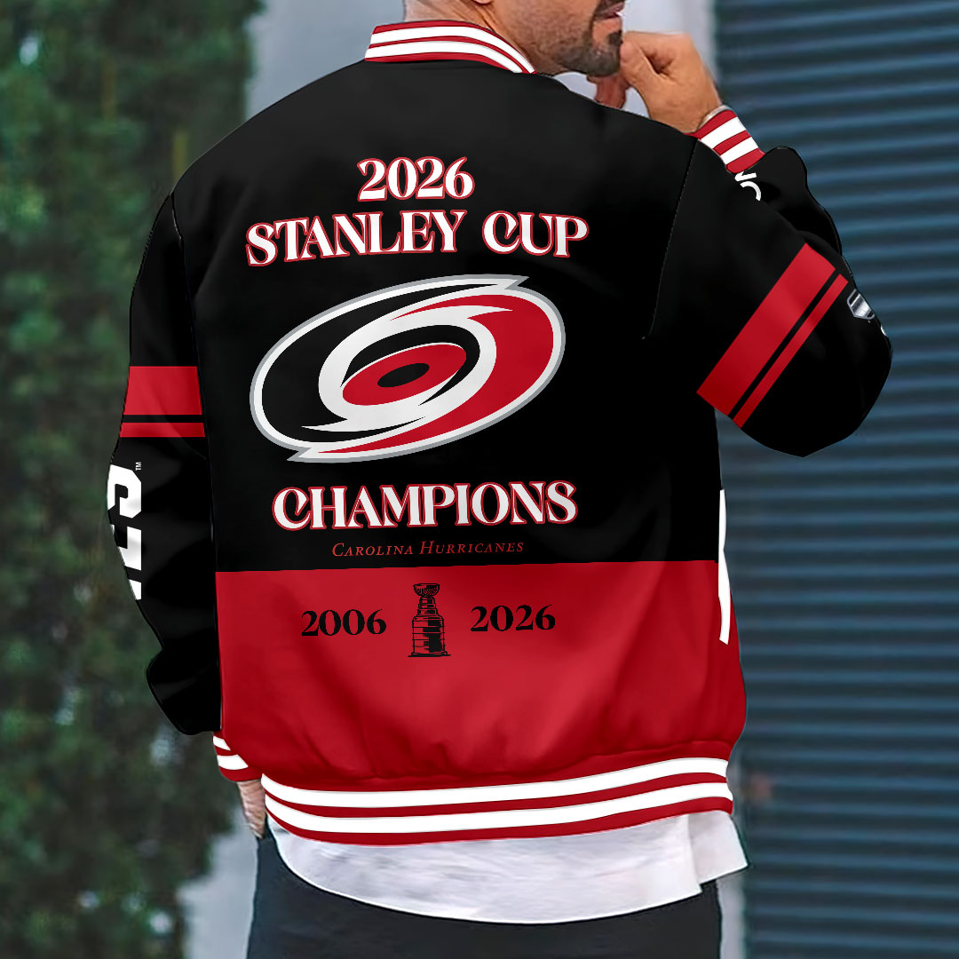 Carolina Hurricanes 2026 Stanley Cup Champions Varsity Jacket – HOATT18786