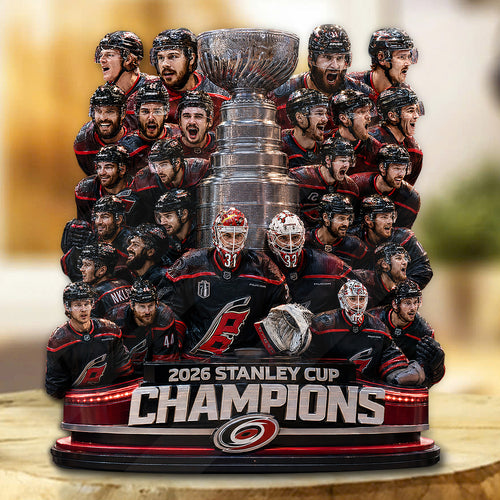 Carolina Hurricanes 2026 Stanley Cup Champions Custom Shape Acrylic Plaque – GNE7039