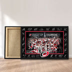 Carolina Hurricanes Stanley Cup Champions 2026 Rectangle Canvas With Inner Frame – TANTN23728