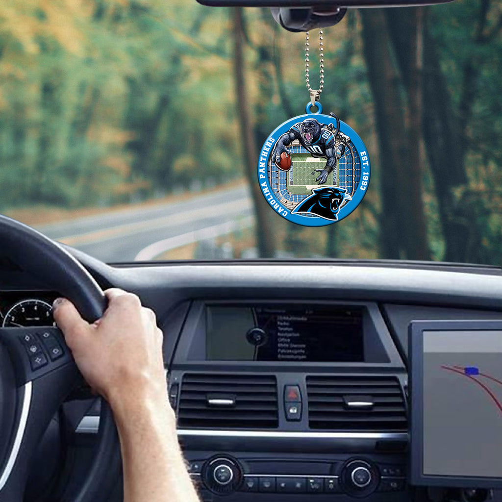 Carolina Panthers Custom shape 2-sided Acrylic Car Ornament – HOATT12594