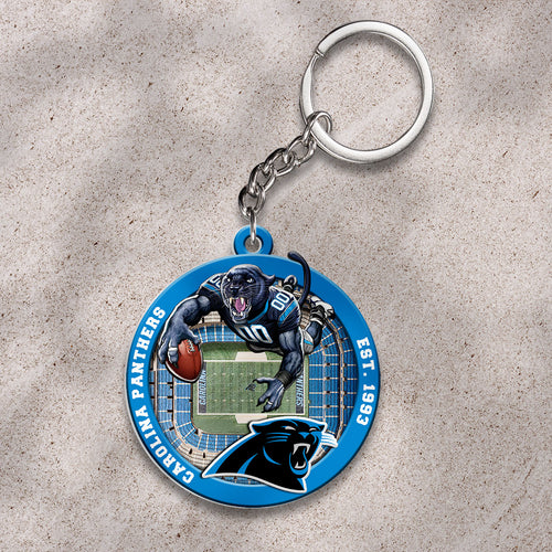 Carolina Panthers Custom Shape 2-sided Keychain – HOATT12685