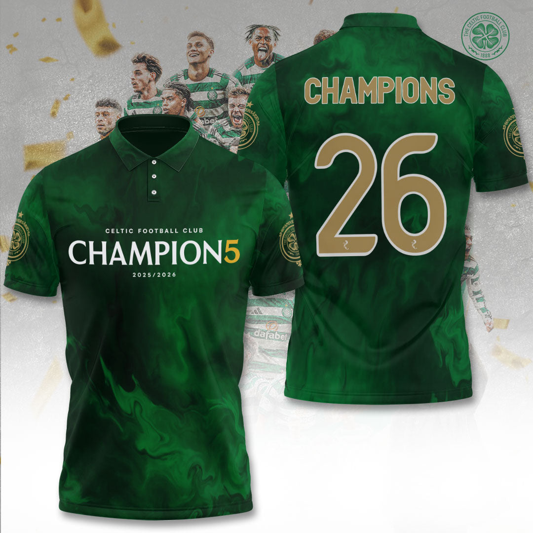 Celtic F.C. Champions 25/26 3D Apparel – TANTN22943