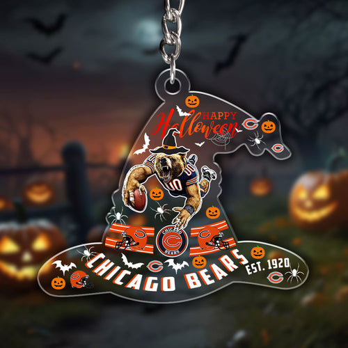 Chicago Bears Custom Shape 1-side Printed Acrylic Keychain – HOATT12969