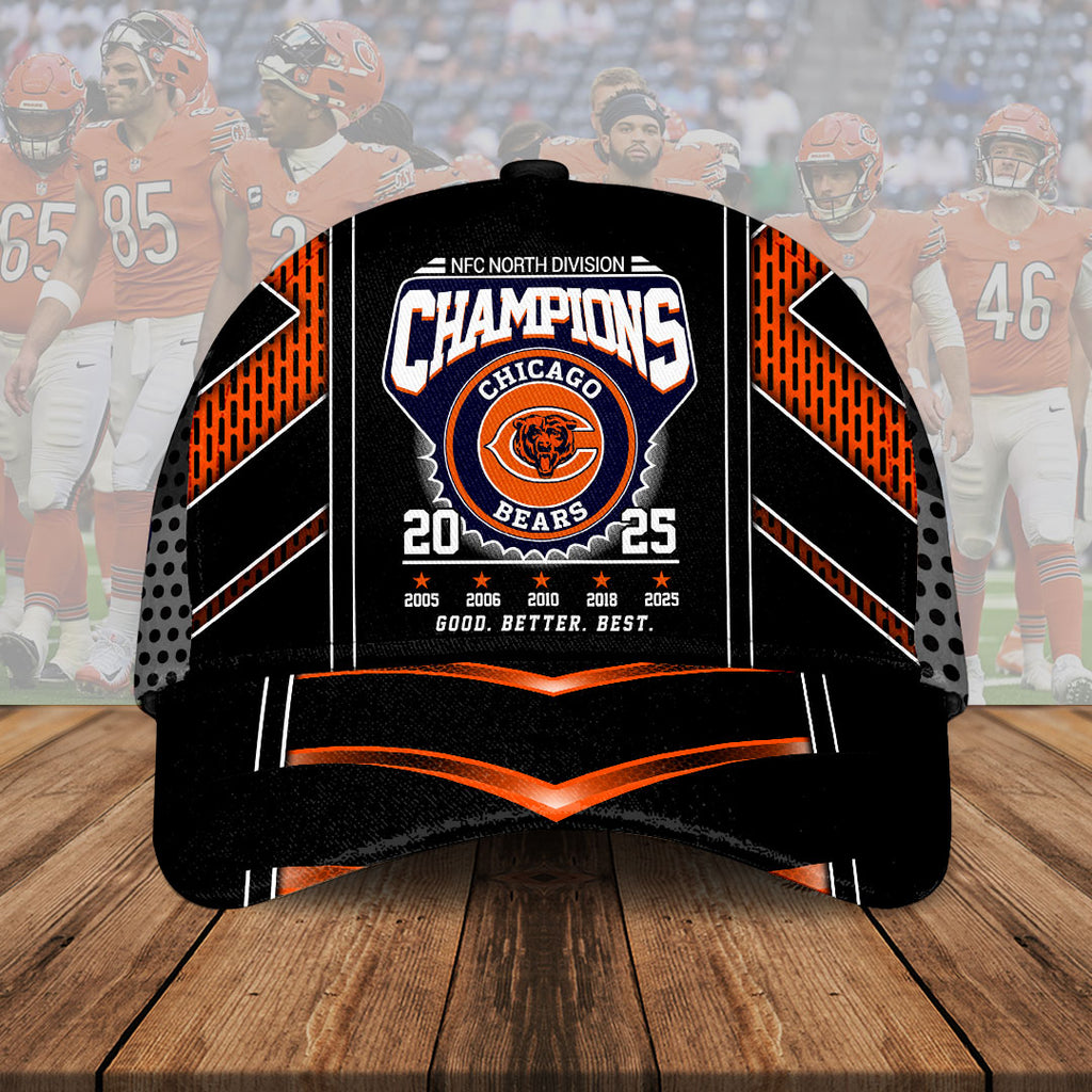 Chicago Bears 2025 NFC North Champions Classic Cap – HOATT15465