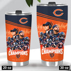 Chicago Bears 2025 NFC North Champions Tumbler Cup – HOATT15408