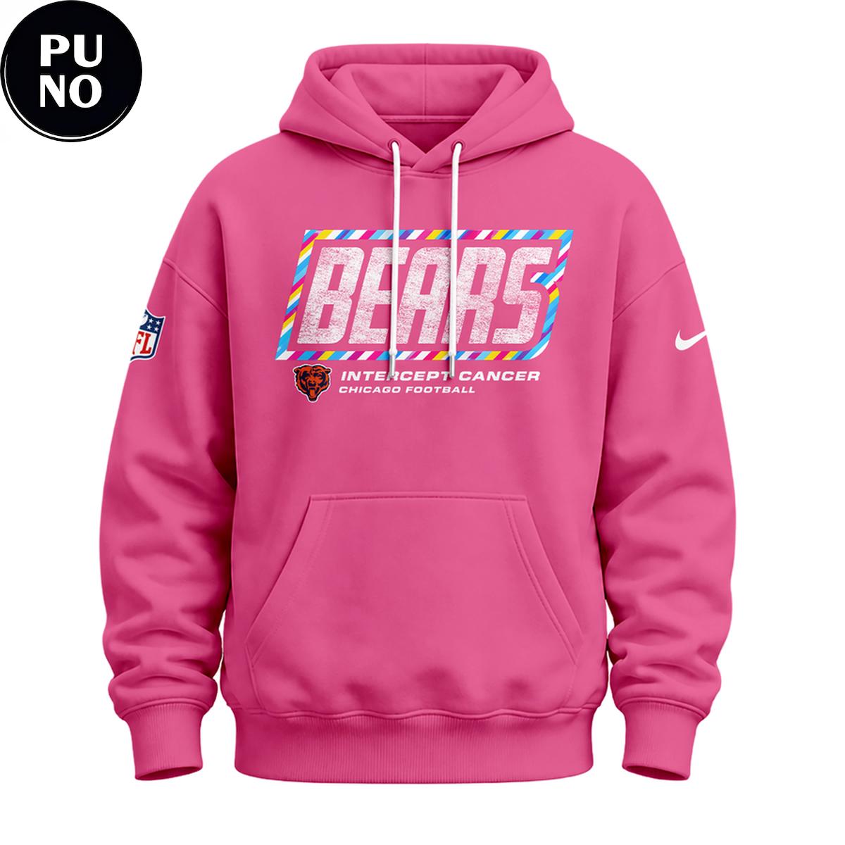 Chicago Bears Crucial Catch 2026 Follow Jesus Pink Hoodie T-Shirt