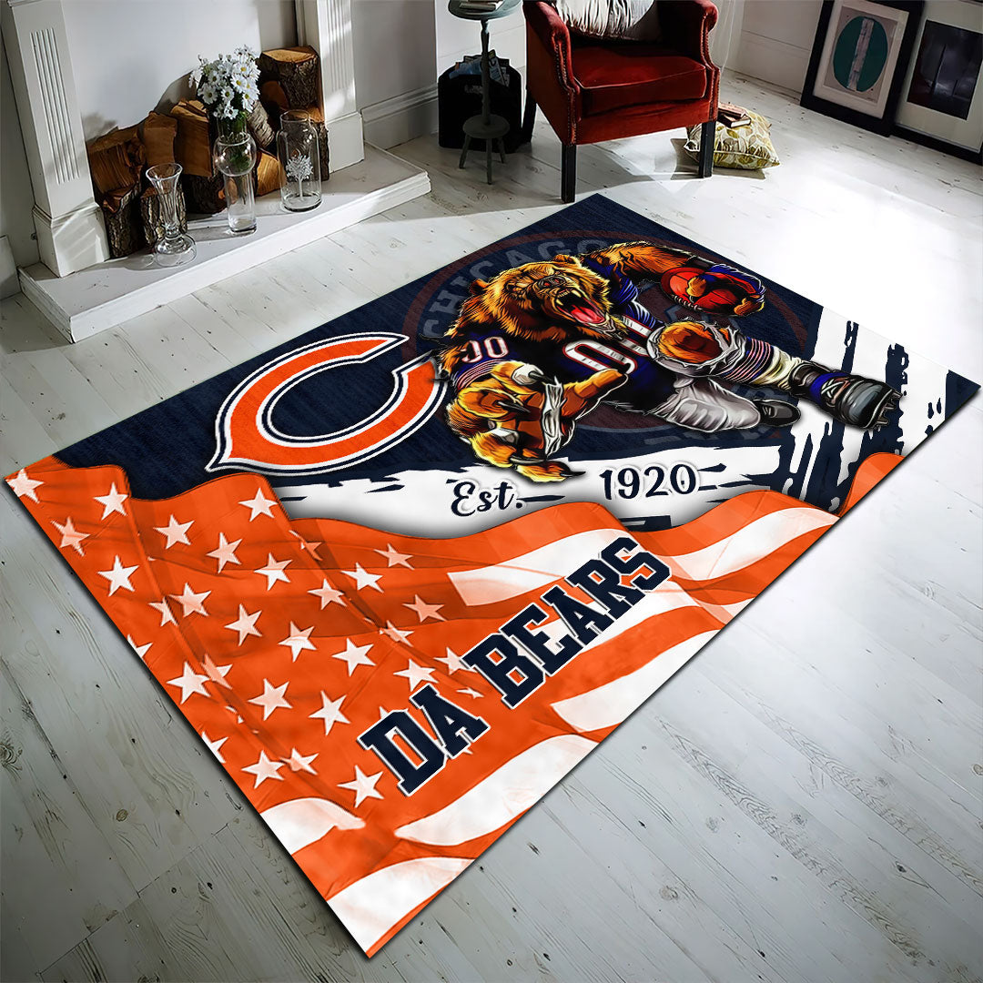 Chicago Bears Rectangular Rug – HOATT13155