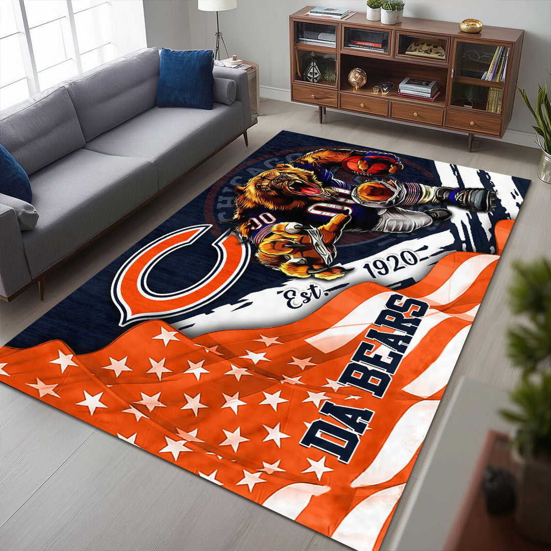 Chicago Bears Rectangular Rug – HOATT13155