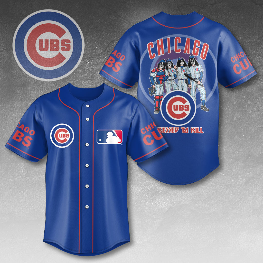 Chicago Cubs x KISS Baseball Jersey – HOATT13403