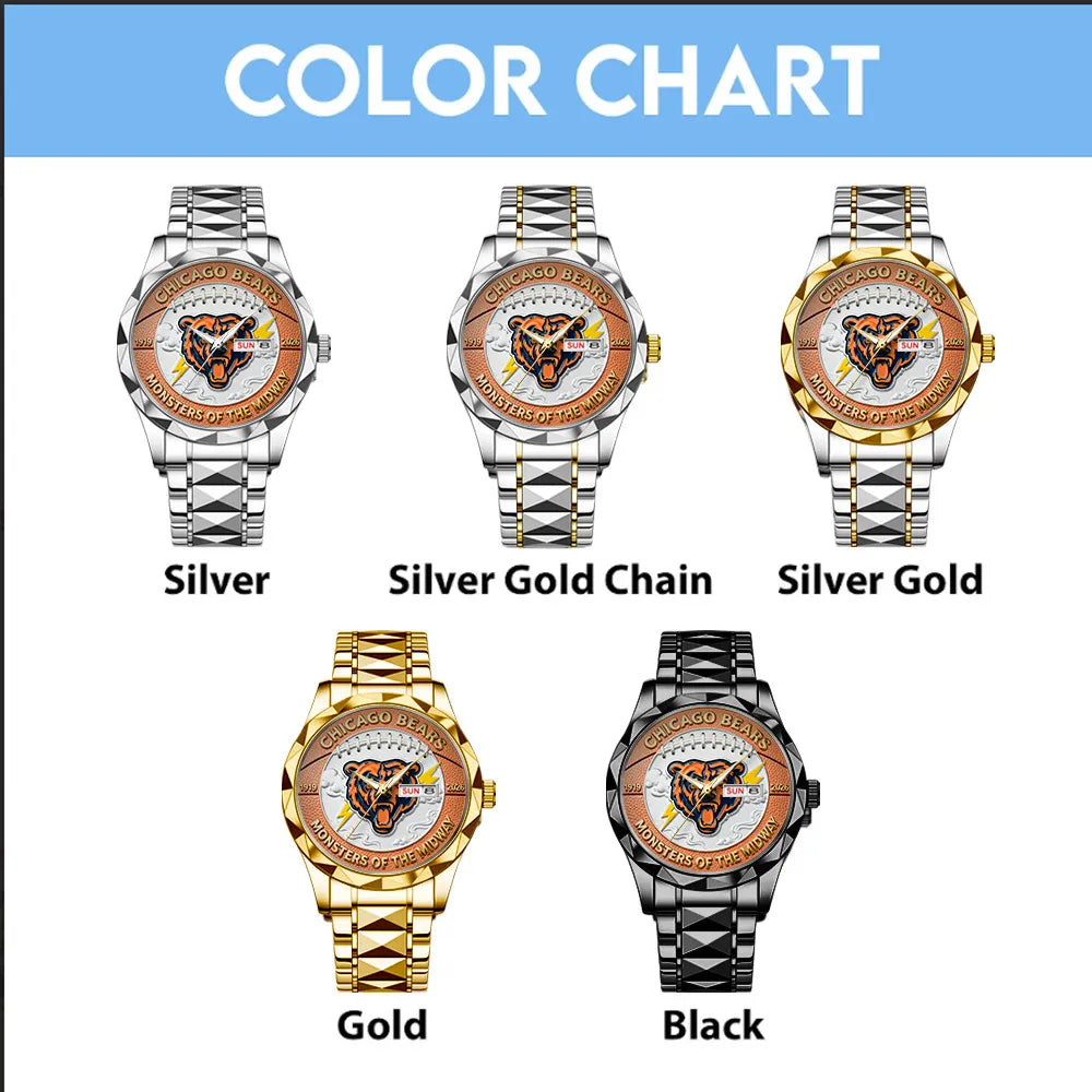 Chicago Bears 107th Anniversary 2026 Alloy Luxury Quartz Watch – TANTN18557