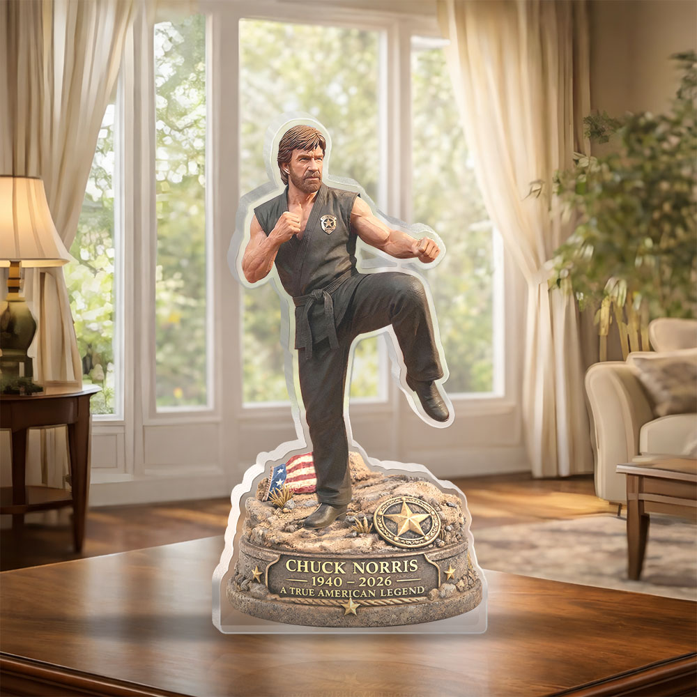 Chuck Norris Custom Shape Acrylic Plaque – HOATT17023