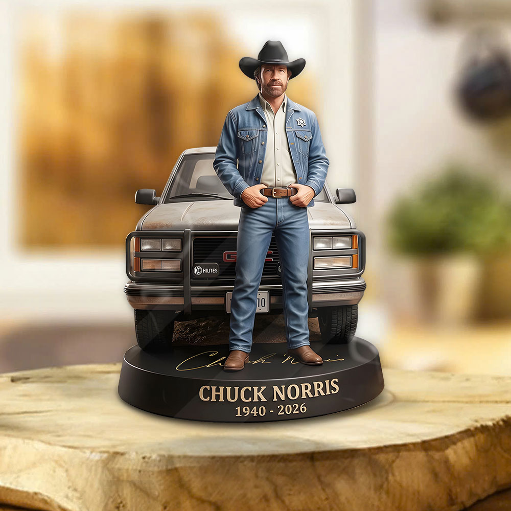 Chuck Norris Custom Shape Acrylic Plaque – TANTN21926
