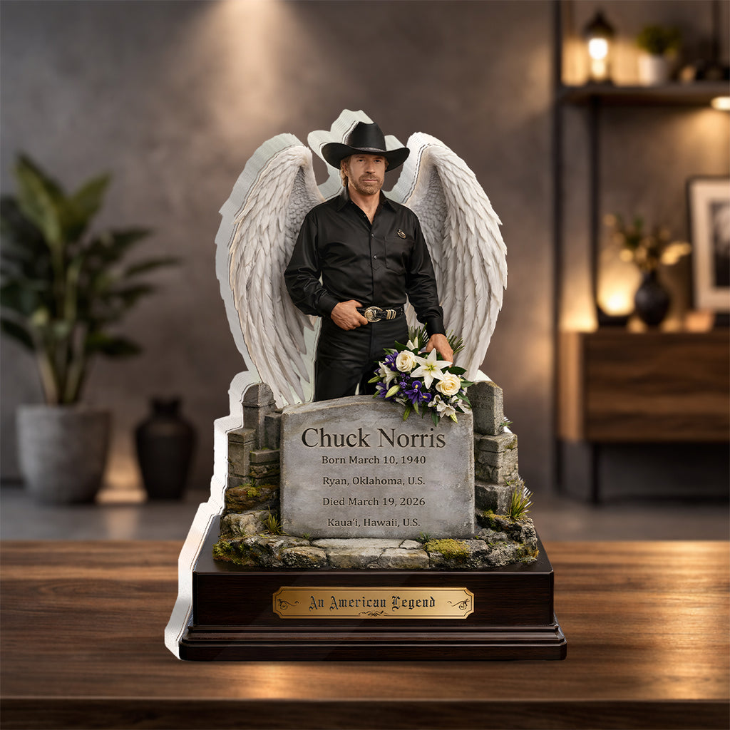 Chuck Norris Custom Shape Acrylic Plaque – HOATT17033