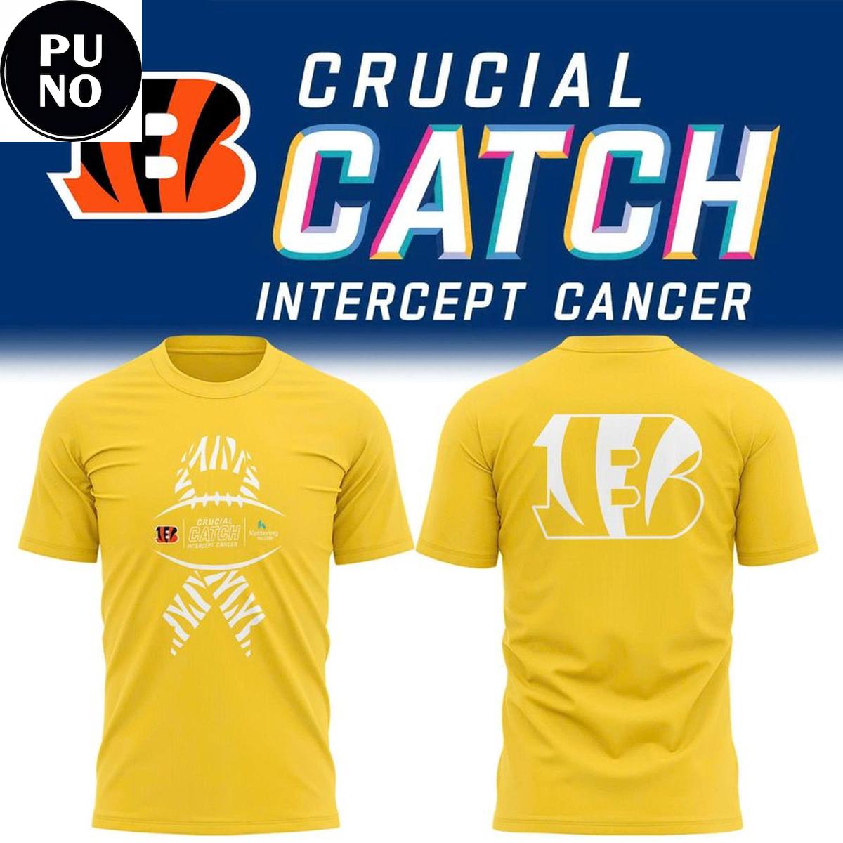 Cincinnati Bengals 2026 NFL Crucial Catch T-shirt