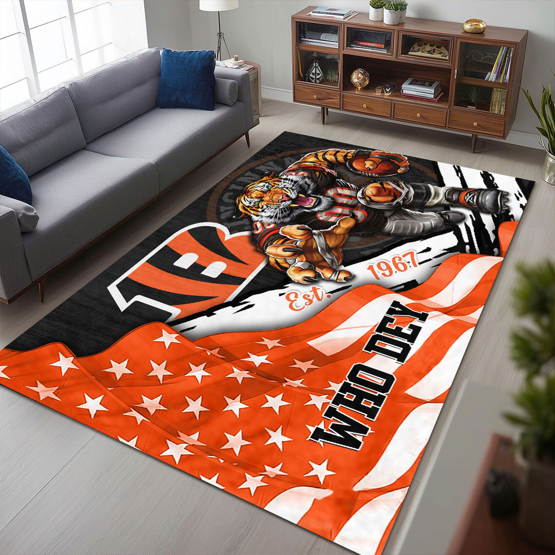 Cincinnati Bengals Rectangular Rug – HOATT13156