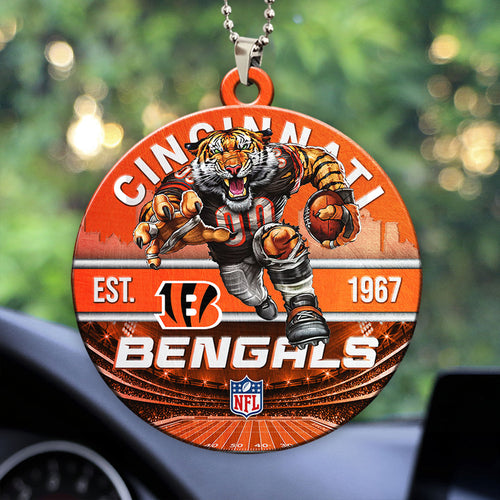 Cincinnati Bengals Custom shape 2-sided Acrylic Car Ornament – HOATT12902