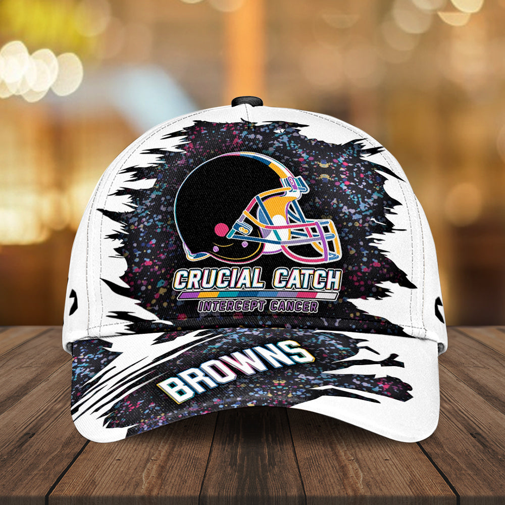 Cleveland Browns x Crucial Catch Intercept Cancer Classic Cap – MAITM12954