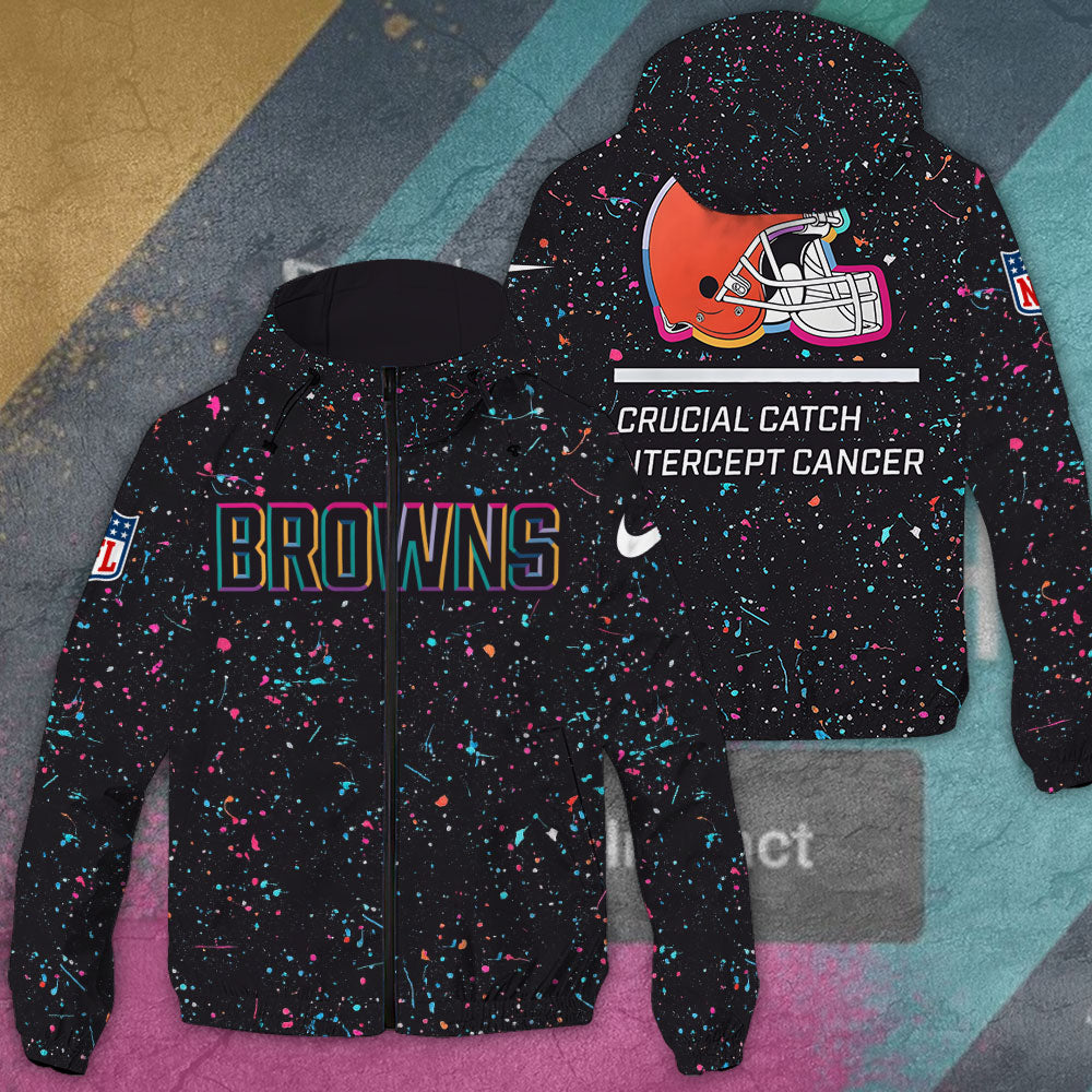 Cleveland Browns 3D Windbreaker Jacket – TANTN15776