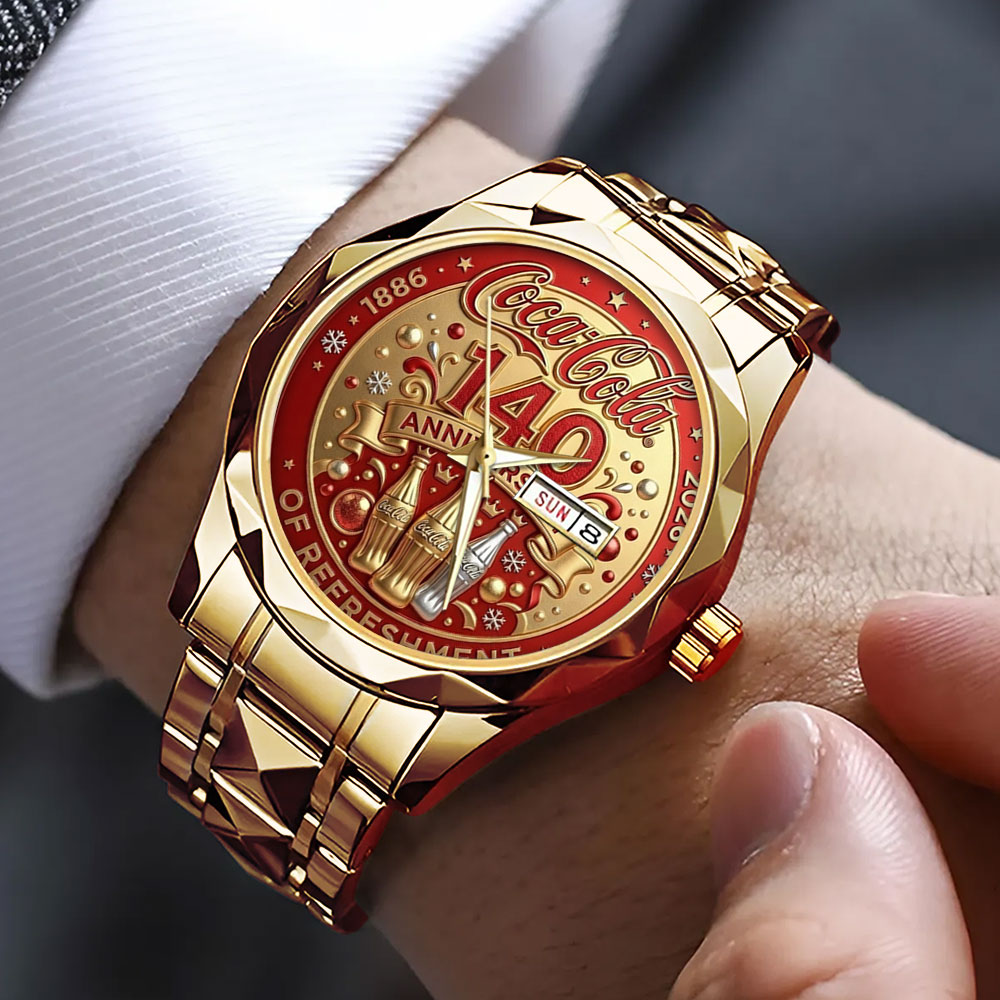 Coca-Cola 140th Anniversary Alloy Luxury Quartz Watch – TMTHU4255