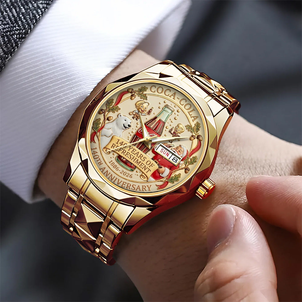 Coca-Cola 140th Anniversary 2026 Alloy Luxury Quartz Watch – TANTN20828