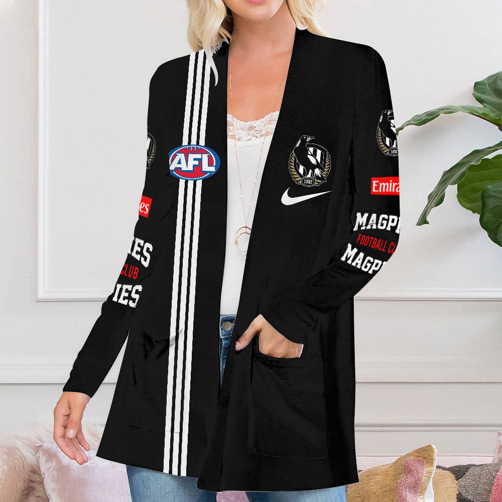 Collingwood FC Women's Patch Pocket Cardigan – VANDH 403