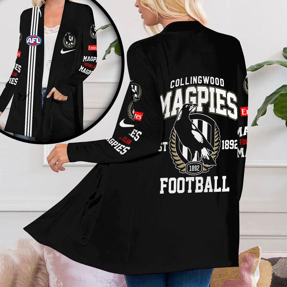 Collingwood FC Women's Patch Pocket Cardigan – VANDH 403
