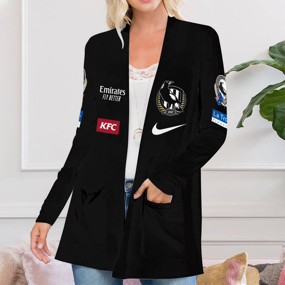 Collingwood FC Women's Patch Pocket Cardigan – TANTN 1611