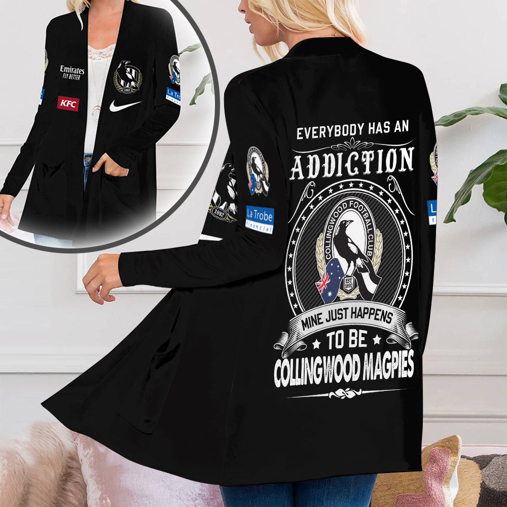 Collingwood FC Women's Patch Pocket Cardigan – TANTN 1611