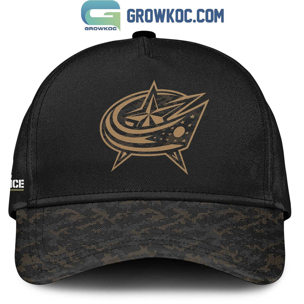 Columbus Blue Jackets Salute To Service Veterans Day Hoodie Shirt