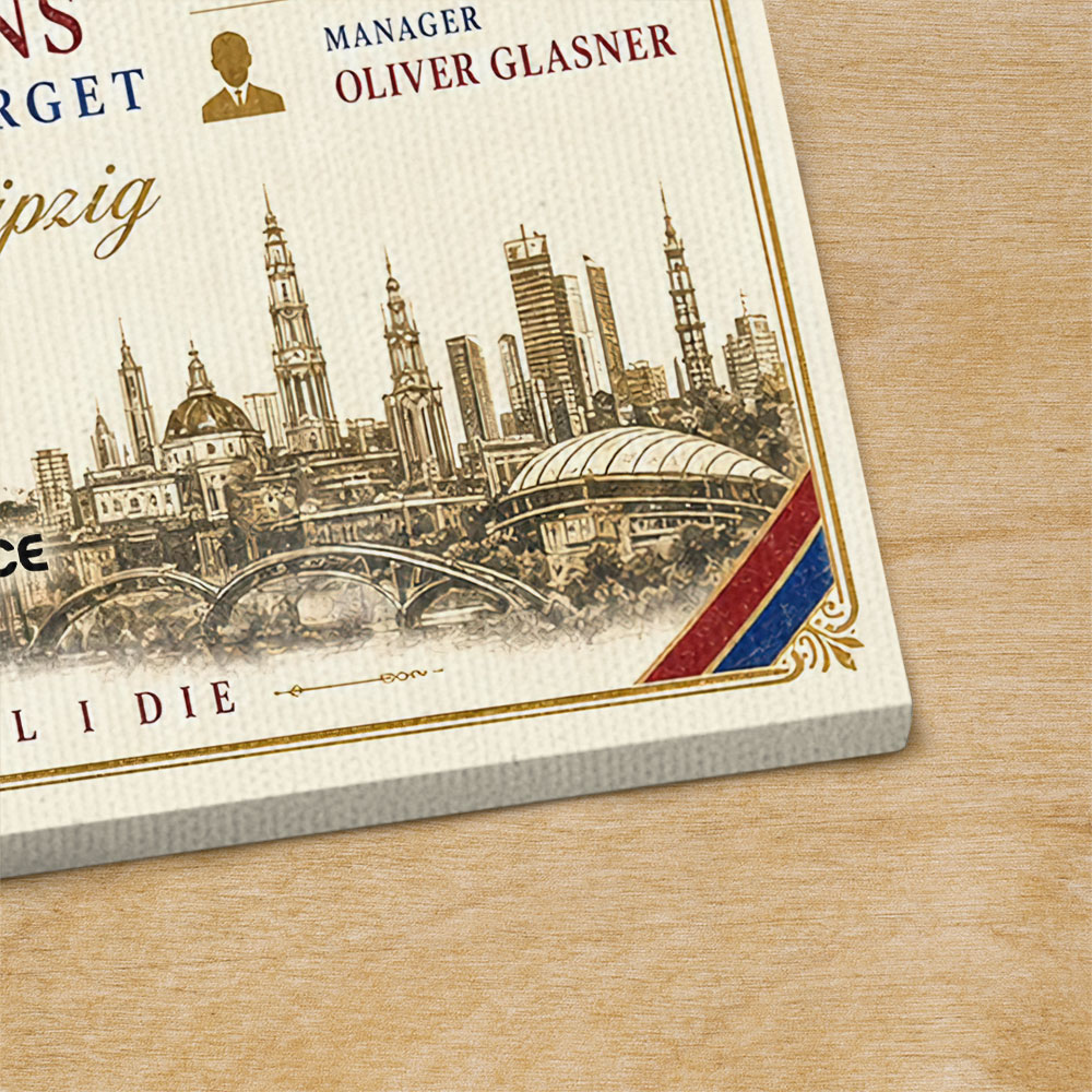 Crystal Palace FC 2026 UEFA Conference League Winners Rectangle Canvas With Inner Frame – HOATT18534