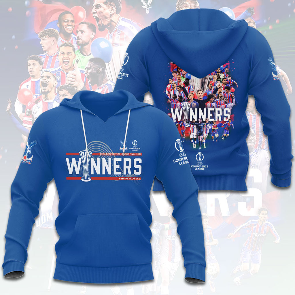 Crystal Palace FC 2026 UEFA Conference League Winners 3D Apparel – HOATT18280