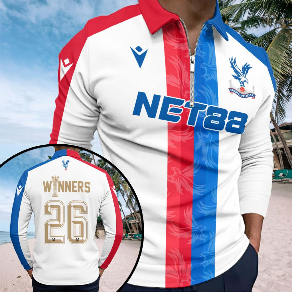 Crystal Palace FC 2026 UEFA Conference League Winners Zip Polo Shirt – HOATT18386