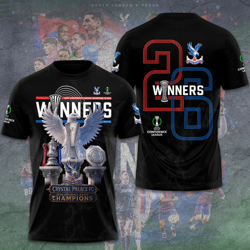 Crystal Palace FC 25/26 Conference League Champions 3D Apparel – GNE6794