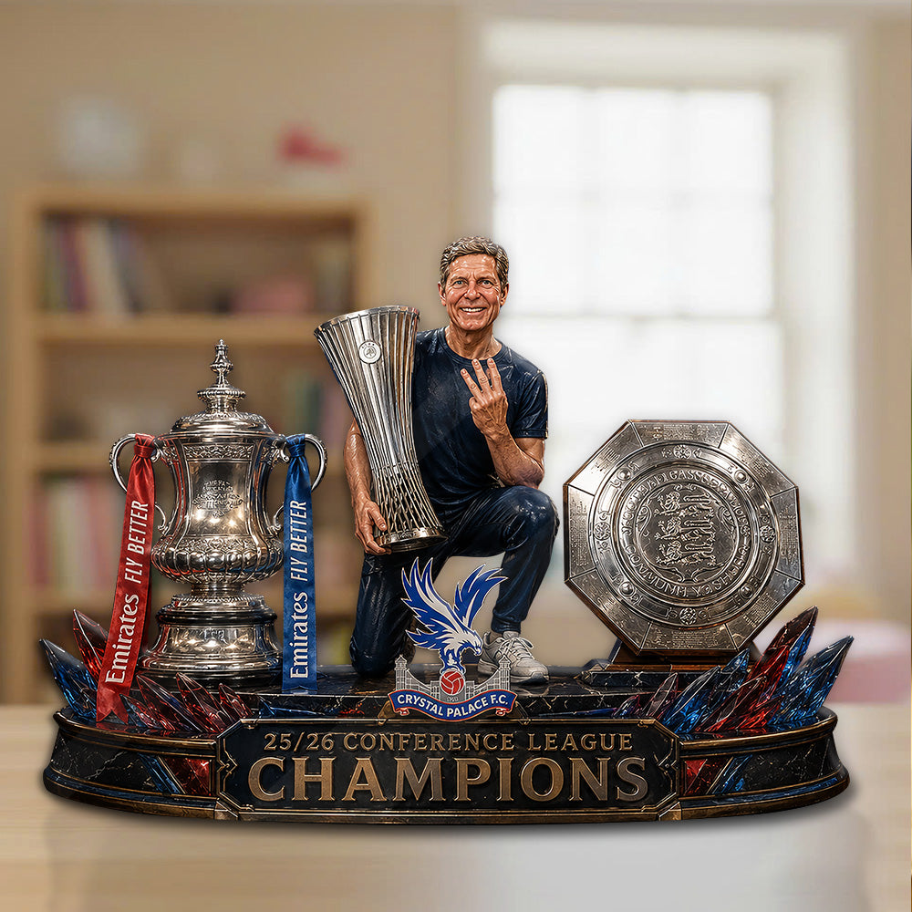 Crystal Palace FC 25/26 Conference League Champions Custom Shape Acrylic Plaque – GNE6801