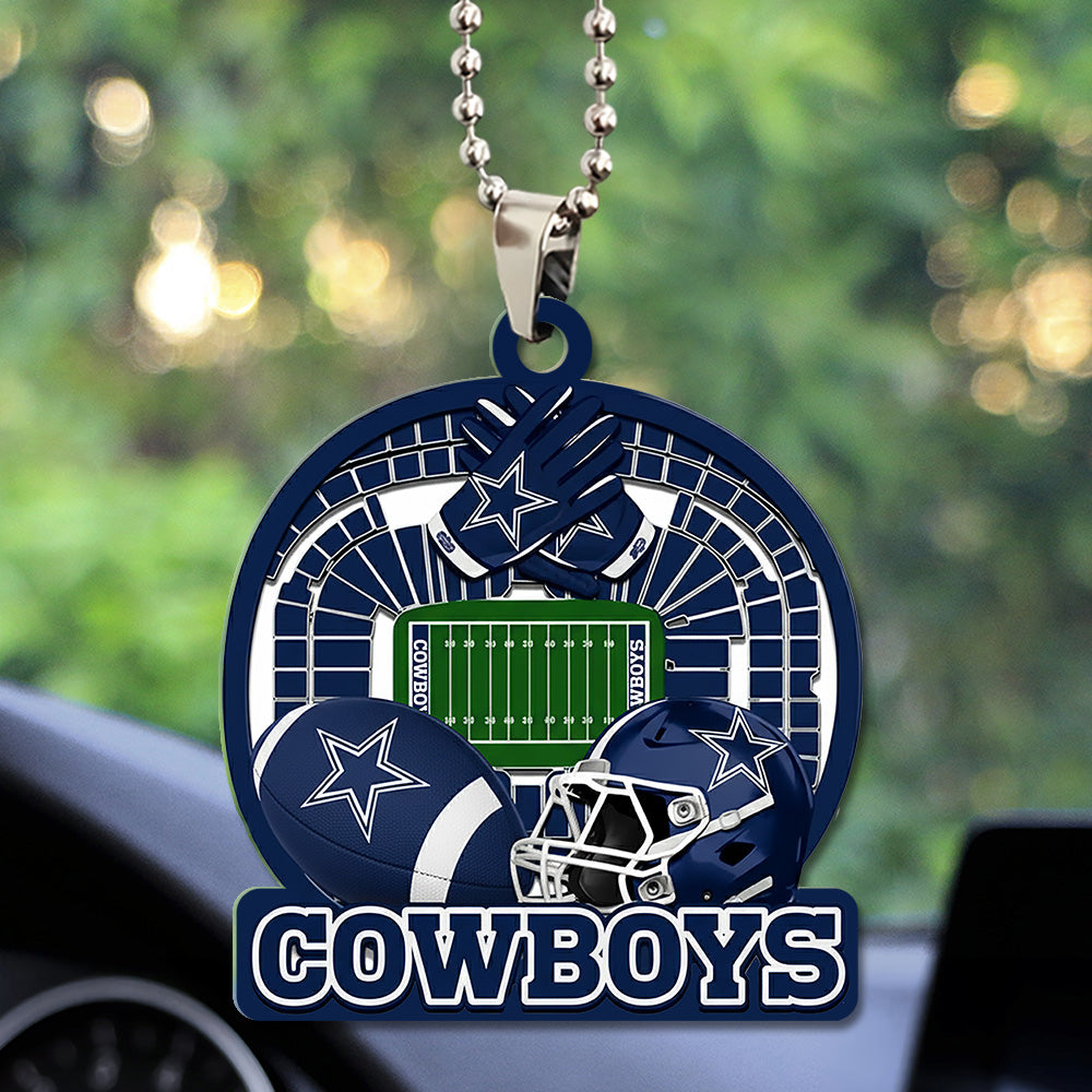 Dallas Cowboys Custom shape 2-sided Acrylic Car Ornament – TMTHU760