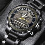 Dallas Cowboys Black Stainless Steel Watch – TMTHU899