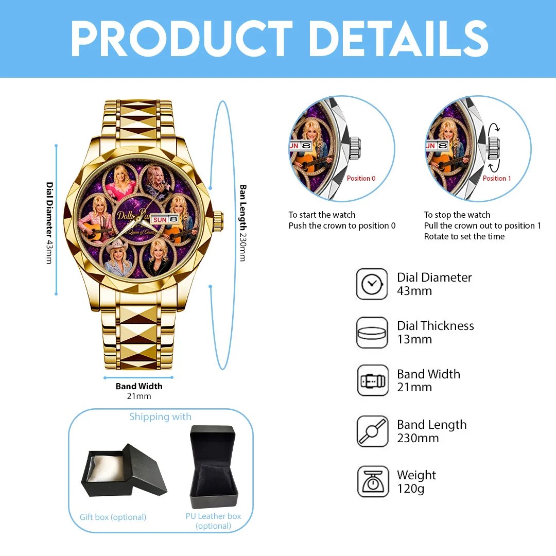 Dolly Parton Alloy Luxury Quartz Watch – TMTHU9122