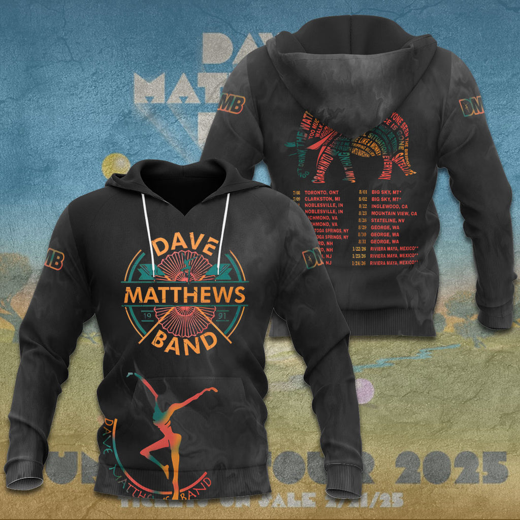 Dave Matthews Tour 2025 3D Apparel – TANTN15448