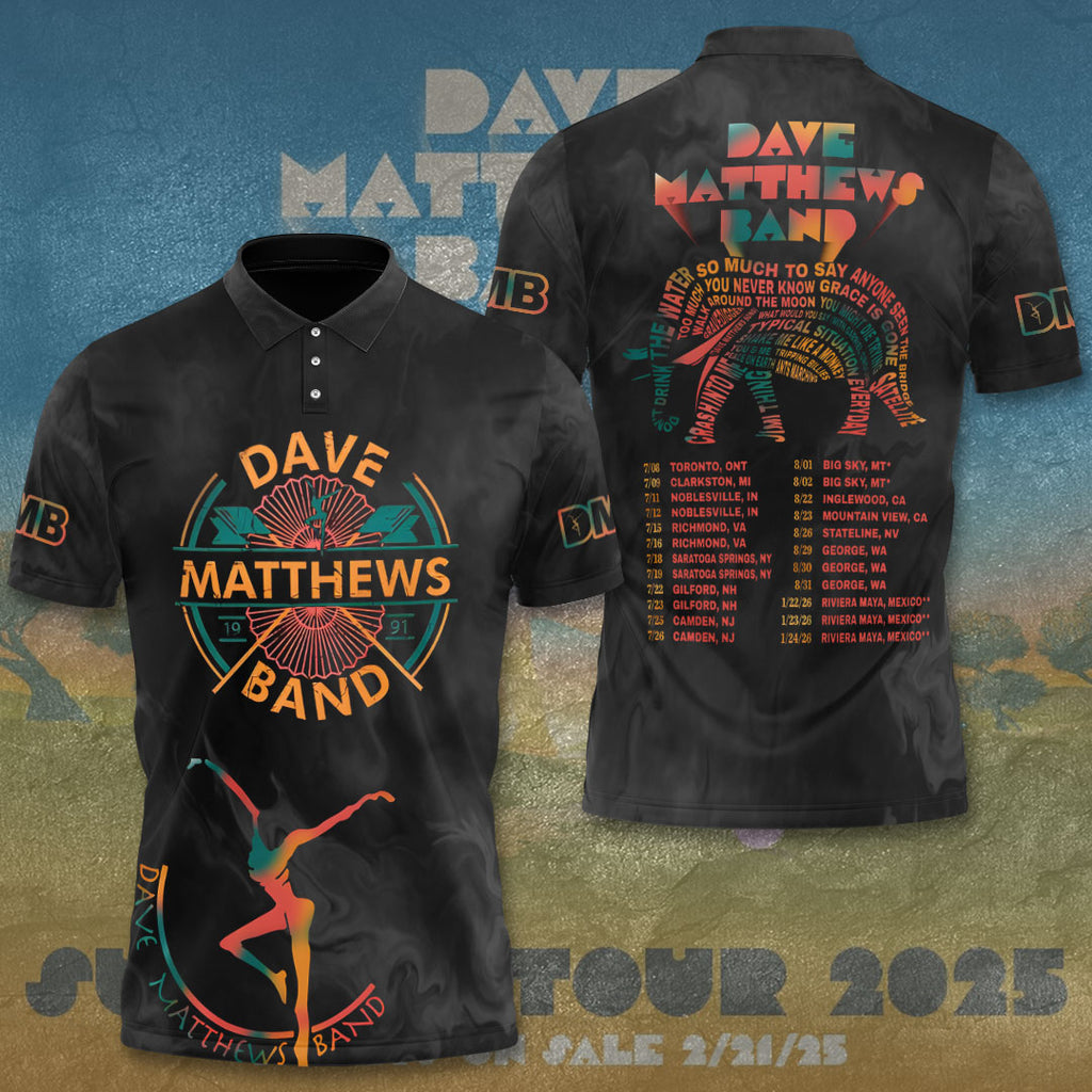 Dave Matthews Tour 2025 3D Apparel – TANTN15448