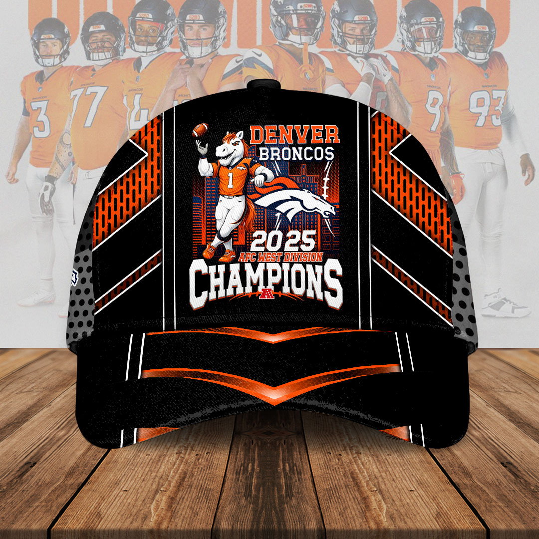 Denver Broncos 2025 AFC West Champions Classic Cap – HOATT15406