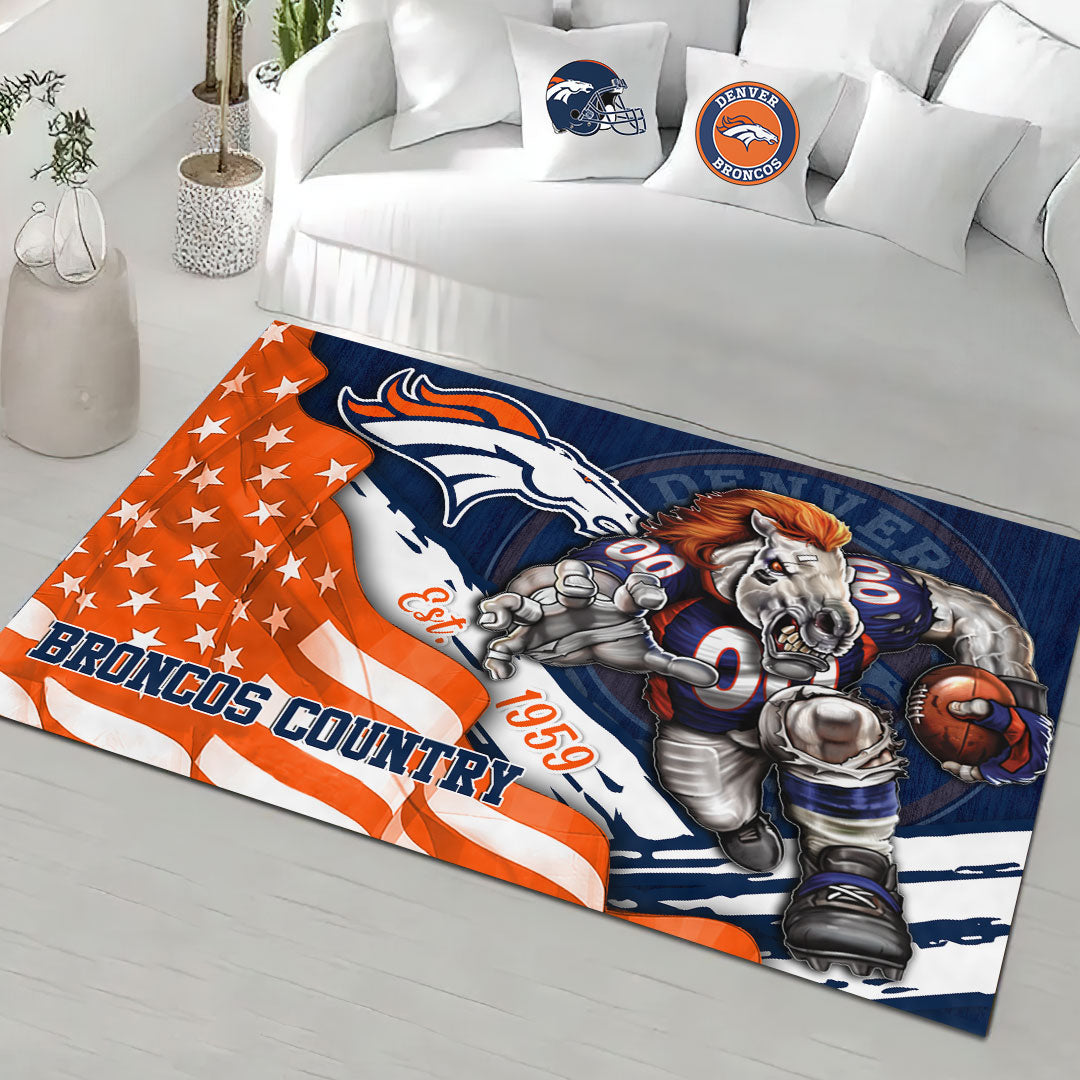 Denver Broncos Rectangular Rug – HOATT13159