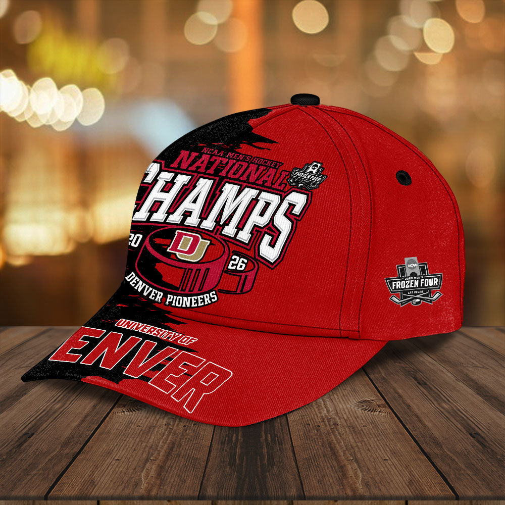 Denver Pioneers 2026 Men's Ice Hockey National Champions Classic Cap – TANTN22375