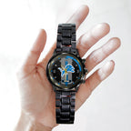 Personalized Detroit Lions Black Stainless Steel Watch – TANTN16013