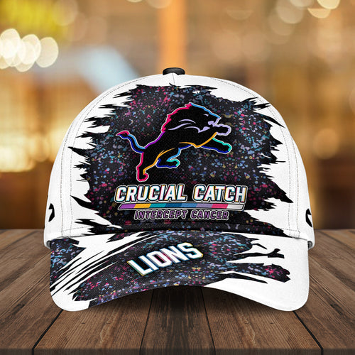 Detroit Lions x Crucial Catch Intercept Cancer Classic Cap – MAITM12957